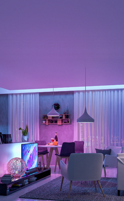 smart lighting living room