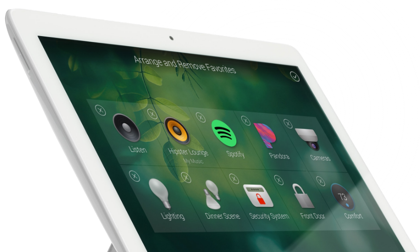 ipad showing smart home automation features