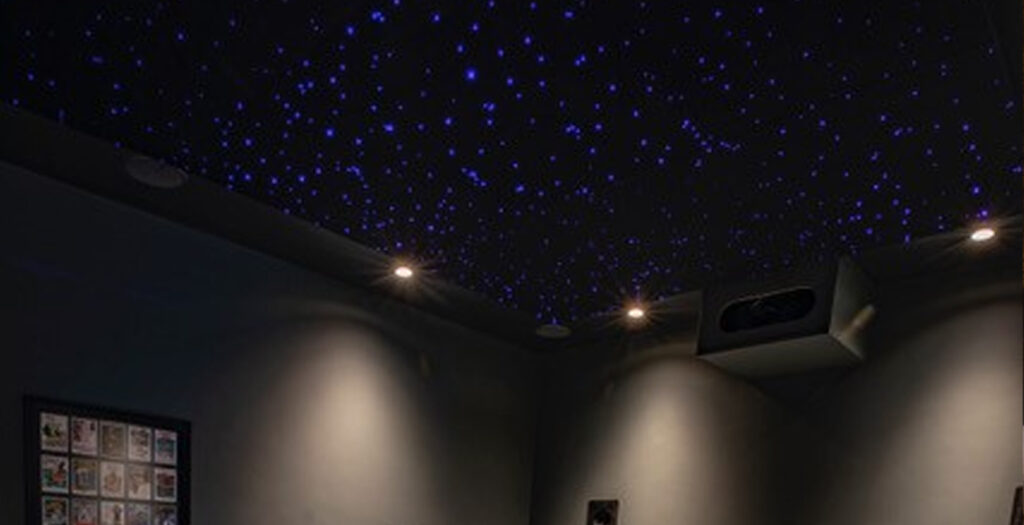 starlight ceiling in home cinema