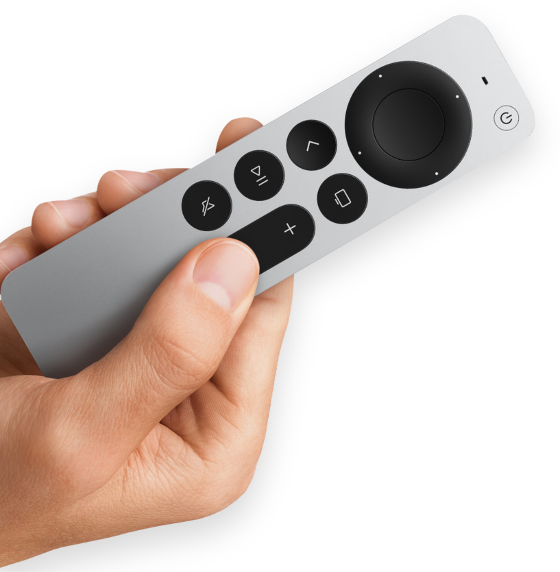 silver remote for apple tv