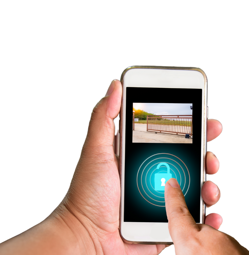smart gate automation through app on phone