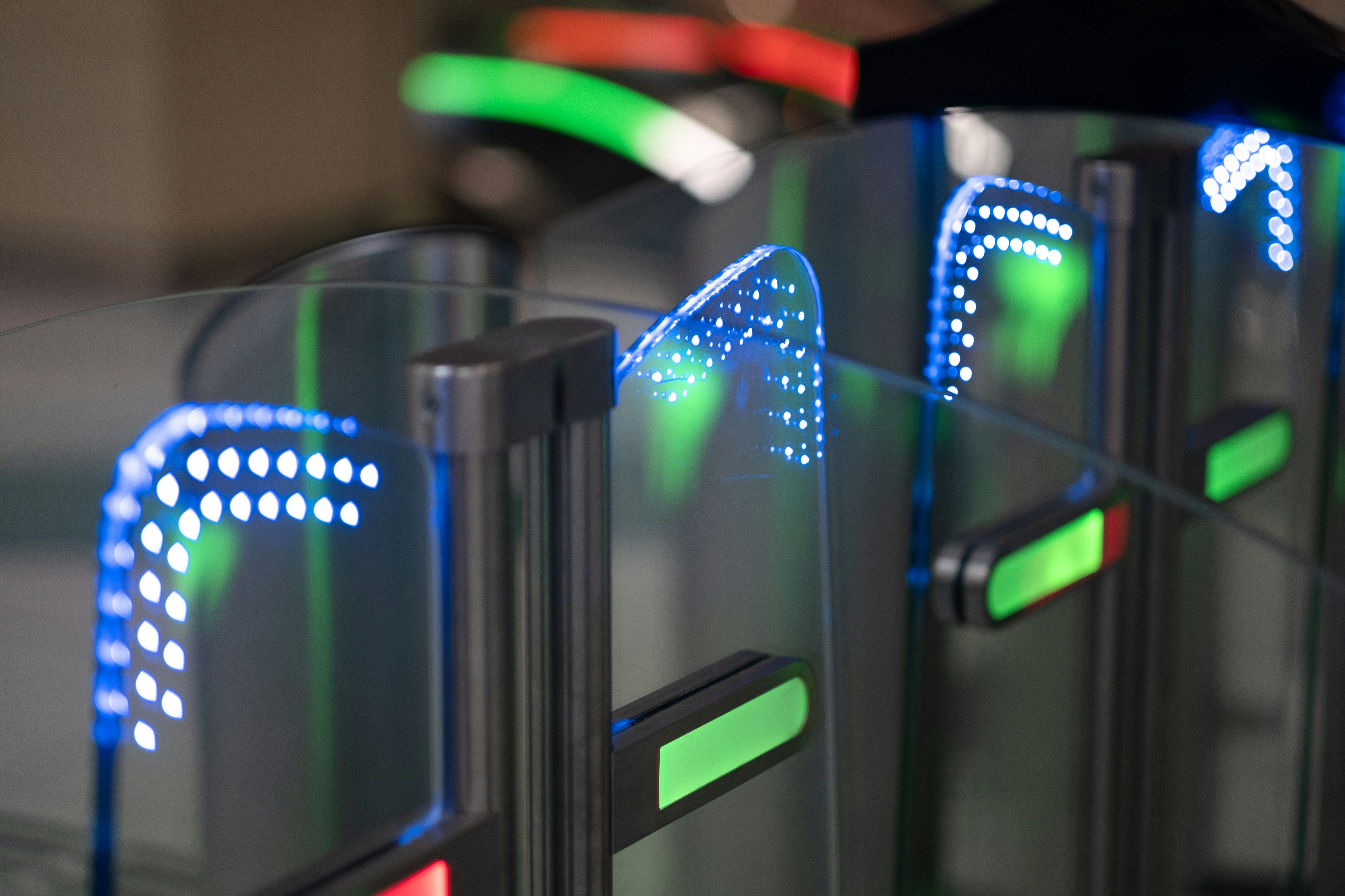 close up shot of speed gates